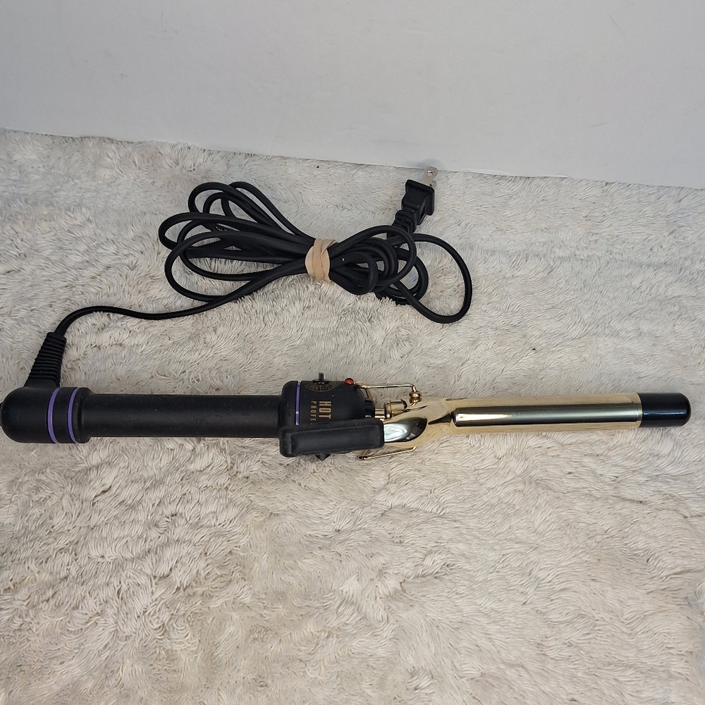 HOT TOOLS Black and Gold Curling Iron.